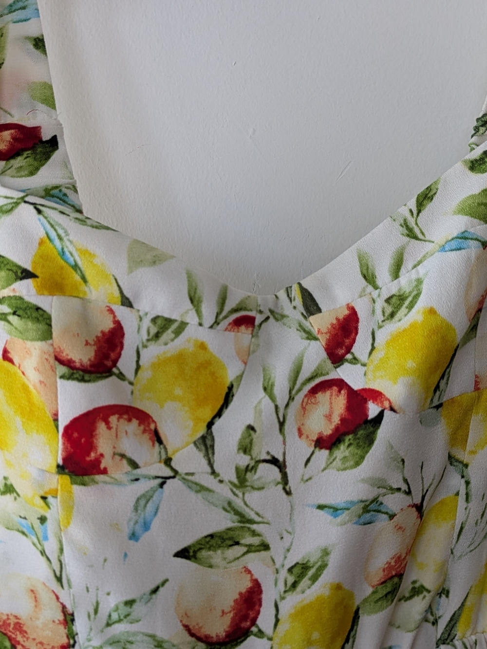 Aqua White Lemon & Floral Print Maxi Dress - Picture 3 of 5